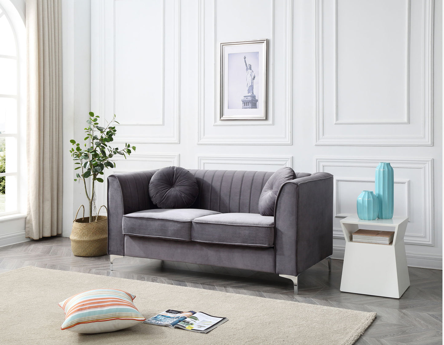Delray - Micro Suede Loveseat Glory Furniture