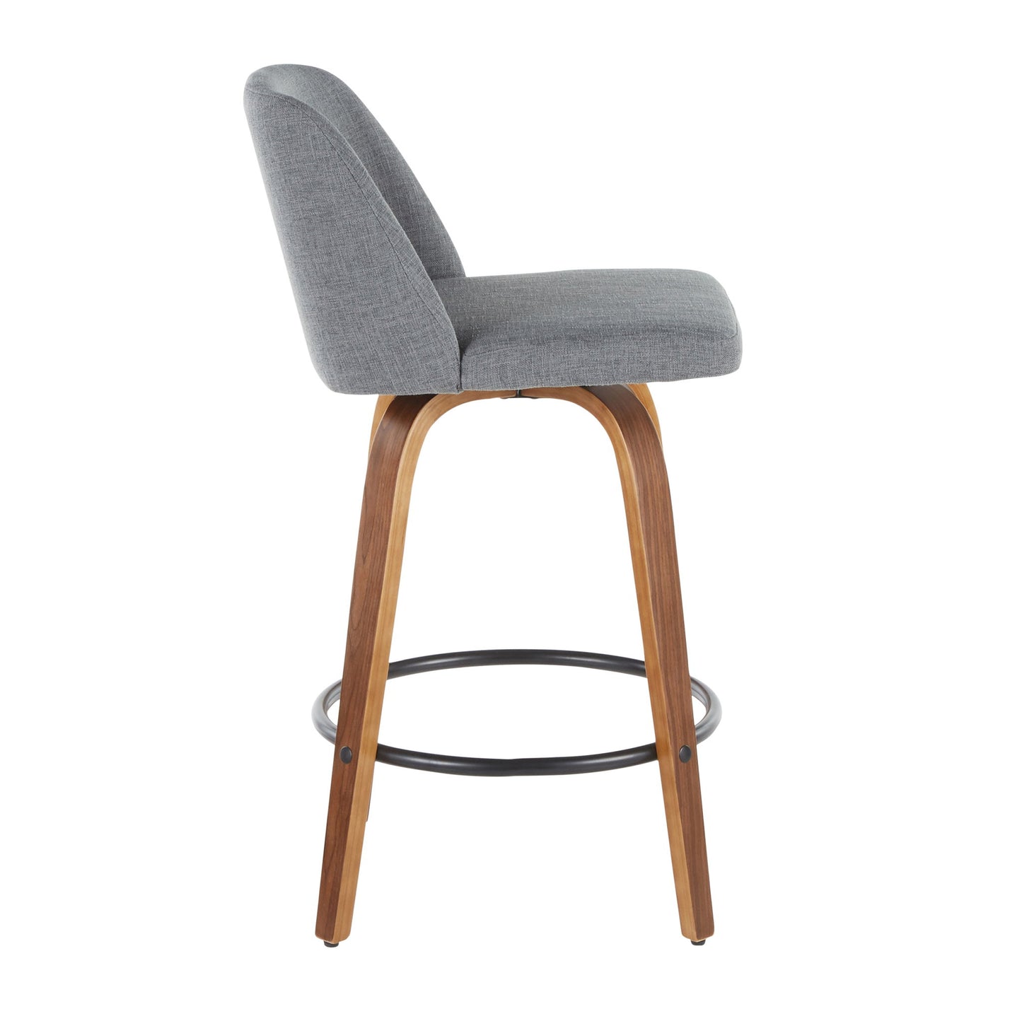 Toriano - Mid Century Modern, Counter Stool (Set of 2) Lumi Source