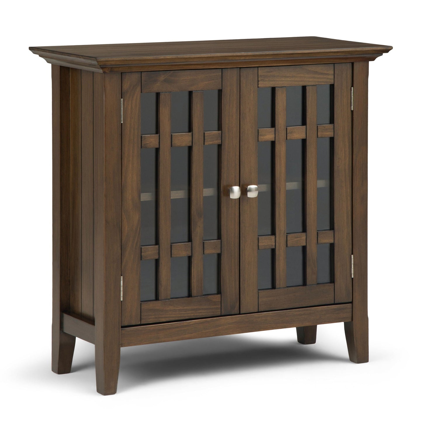 Bedford - Low Storage Media Cabinet - Rustic Natural Aged Brown Simpli-Home