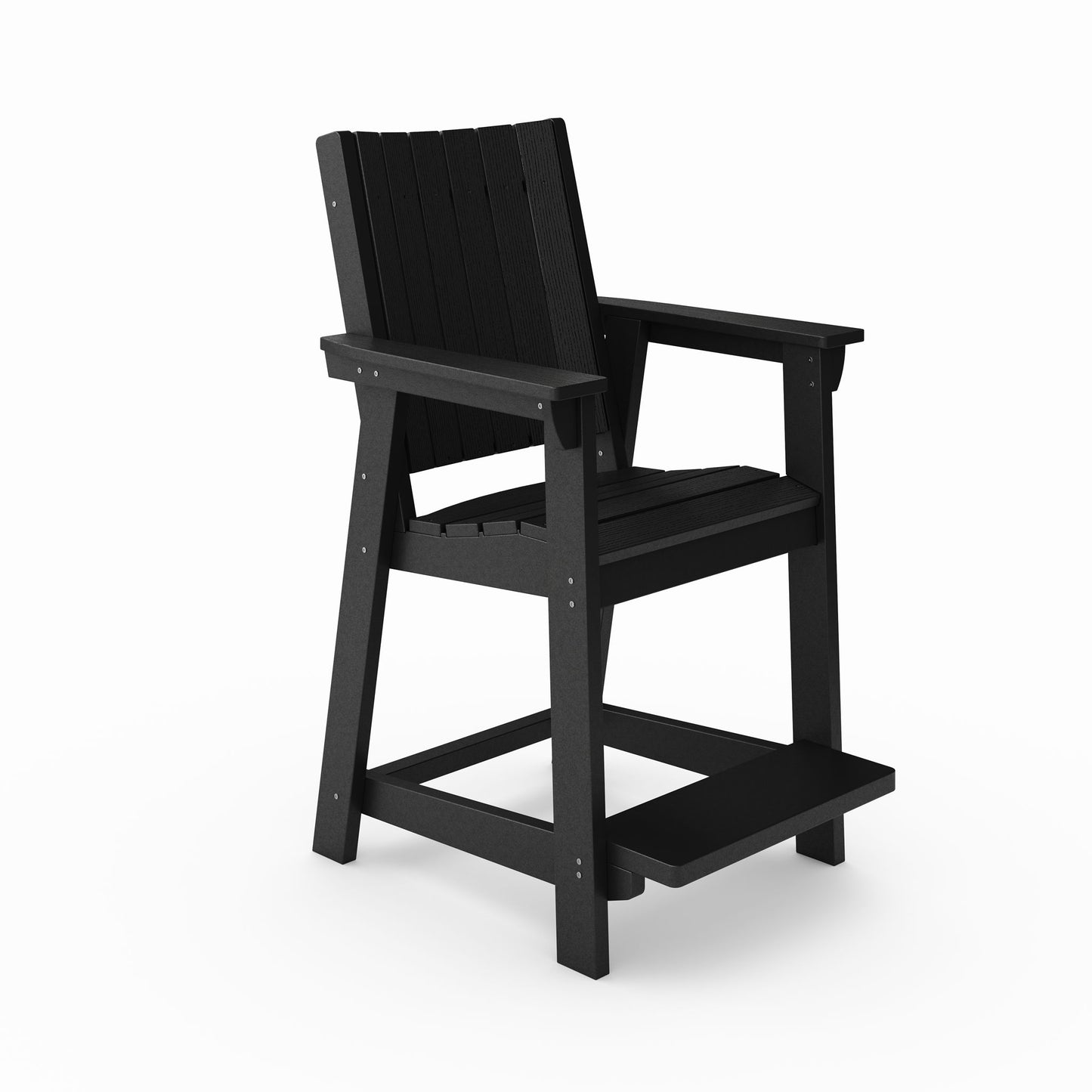 Modern Counter Chair Sleek HDPE Poly Lumber For Dining, Patio, And Garden Comfort Home Essentials