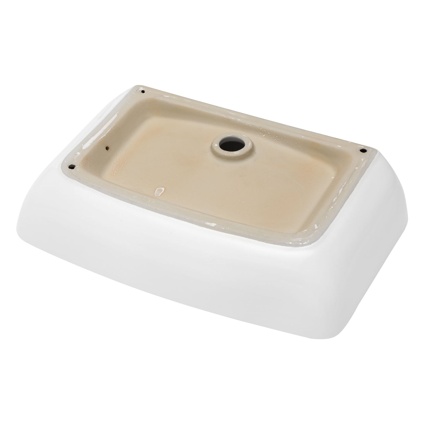 Rectangular Vessel Bathroom Sink - White Daily Nest