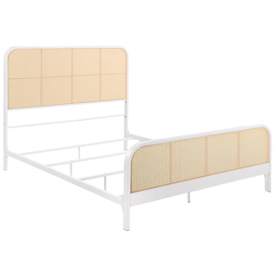 Lanewood - Open Cane Rattan Metal Bed Coaster Fine Furniture