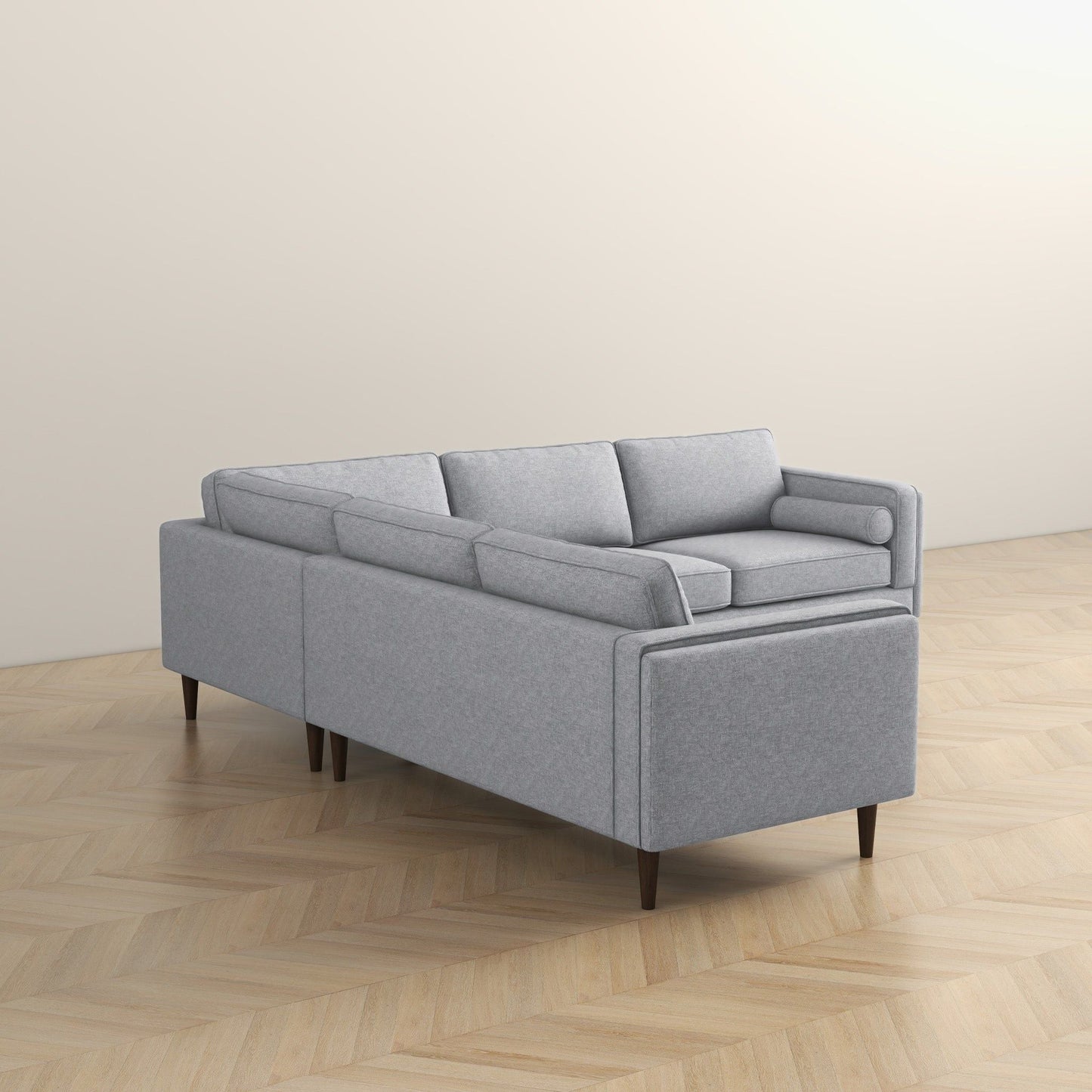 Amber - Corner Sectional Sofa - Light Gray Ashcroft Furniture
