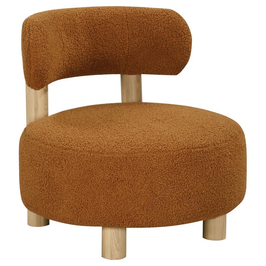 Zonie - Boucle Upholstered Barrel Back Accent Chair CoasterEveryday