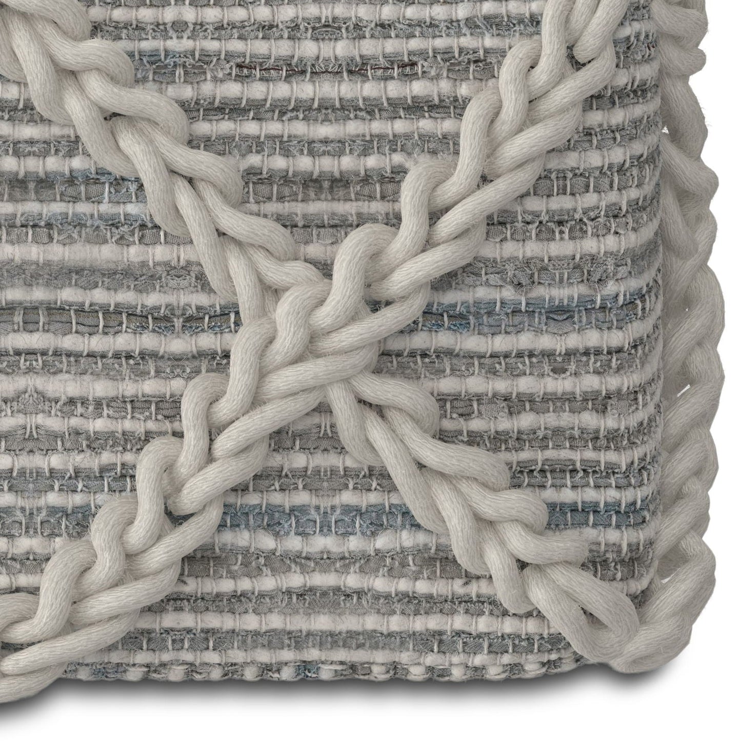 Cowan - Handcrafted Square Pouf Simpli-Home