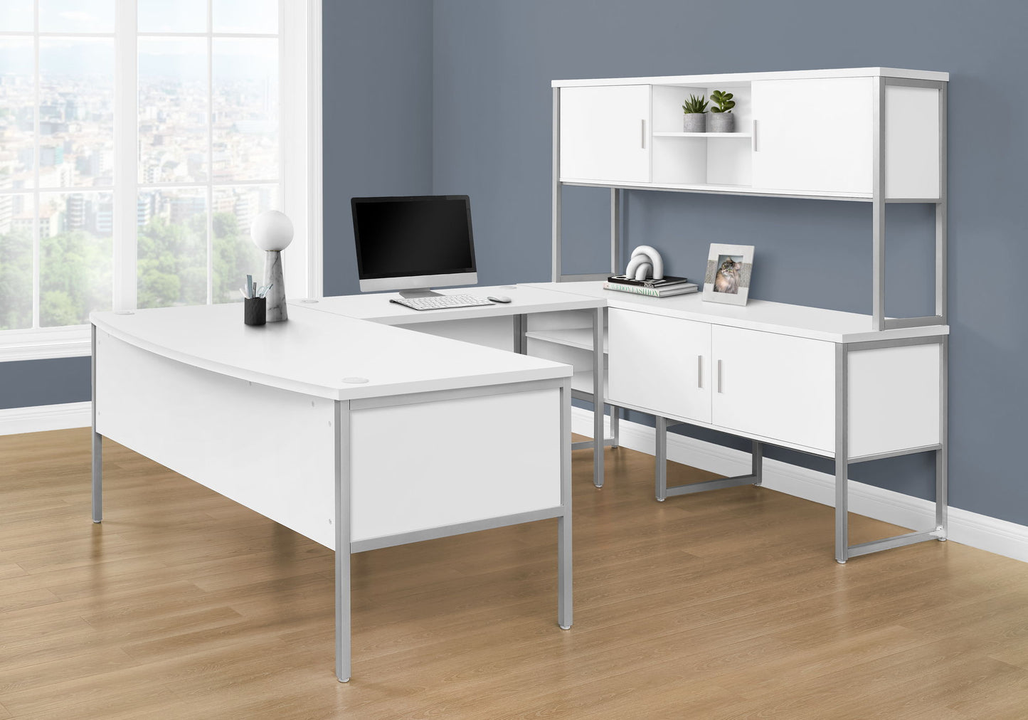 Computer Desk, Home Office, Commercial Grade, Contemporary & Modern 8th Street