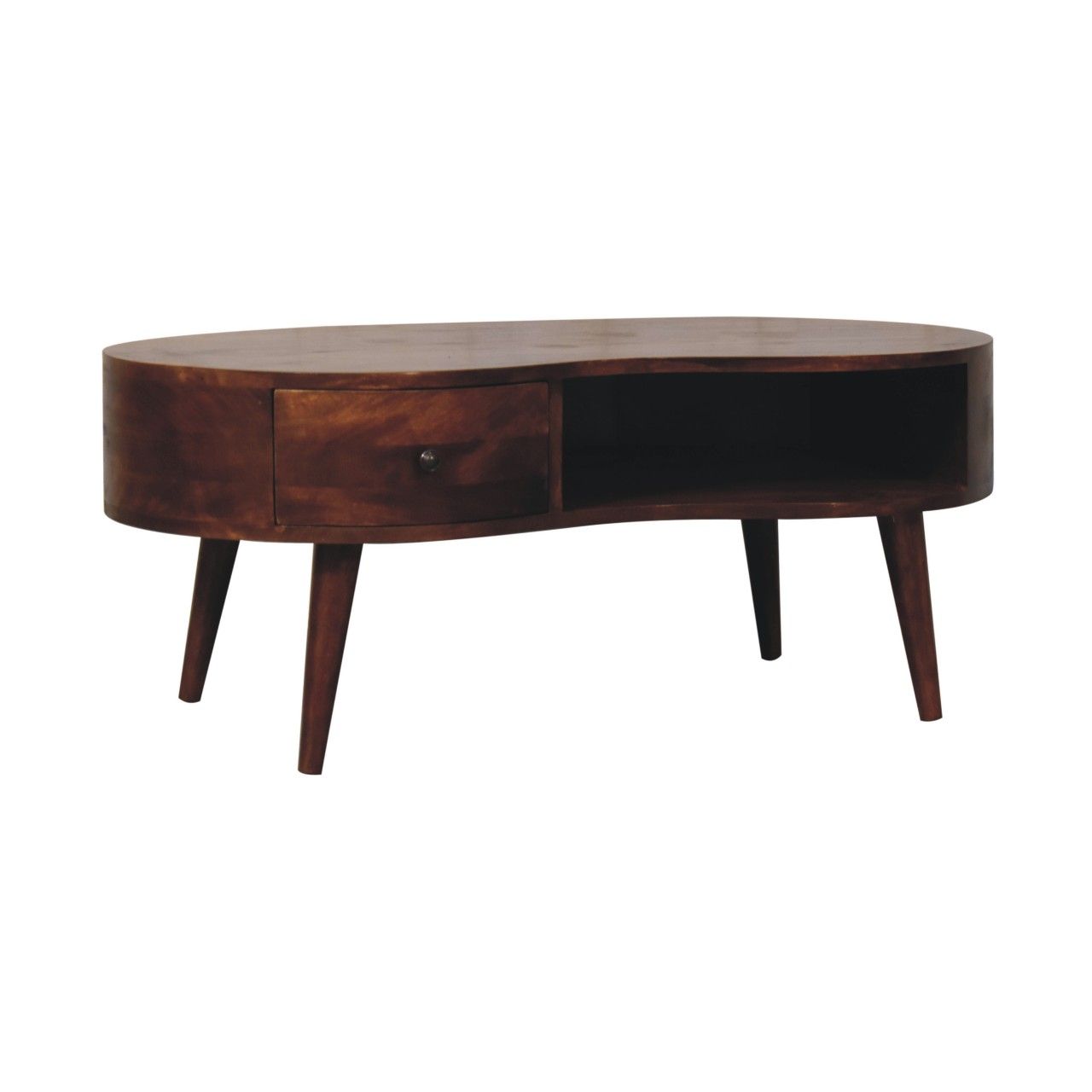Wave Coffee Table With 1 Drawer Artisan Furniture
