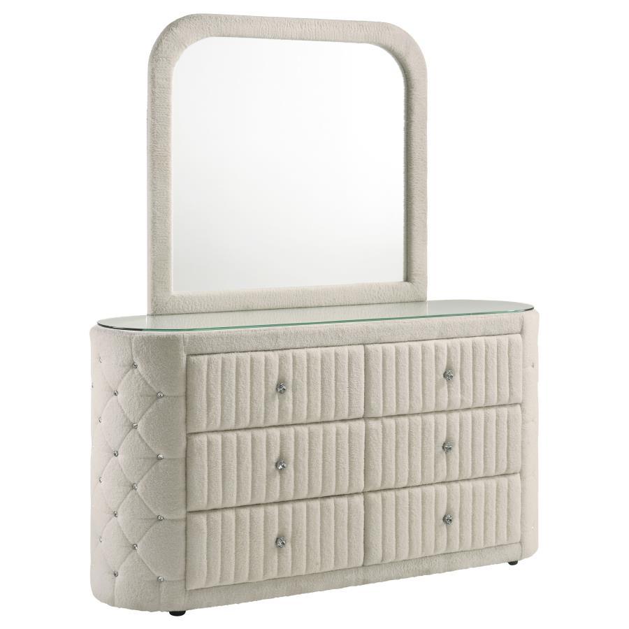 Sonya - 6-Drawer Upholstered Bedroom Dresser Coaster Fine Furniture