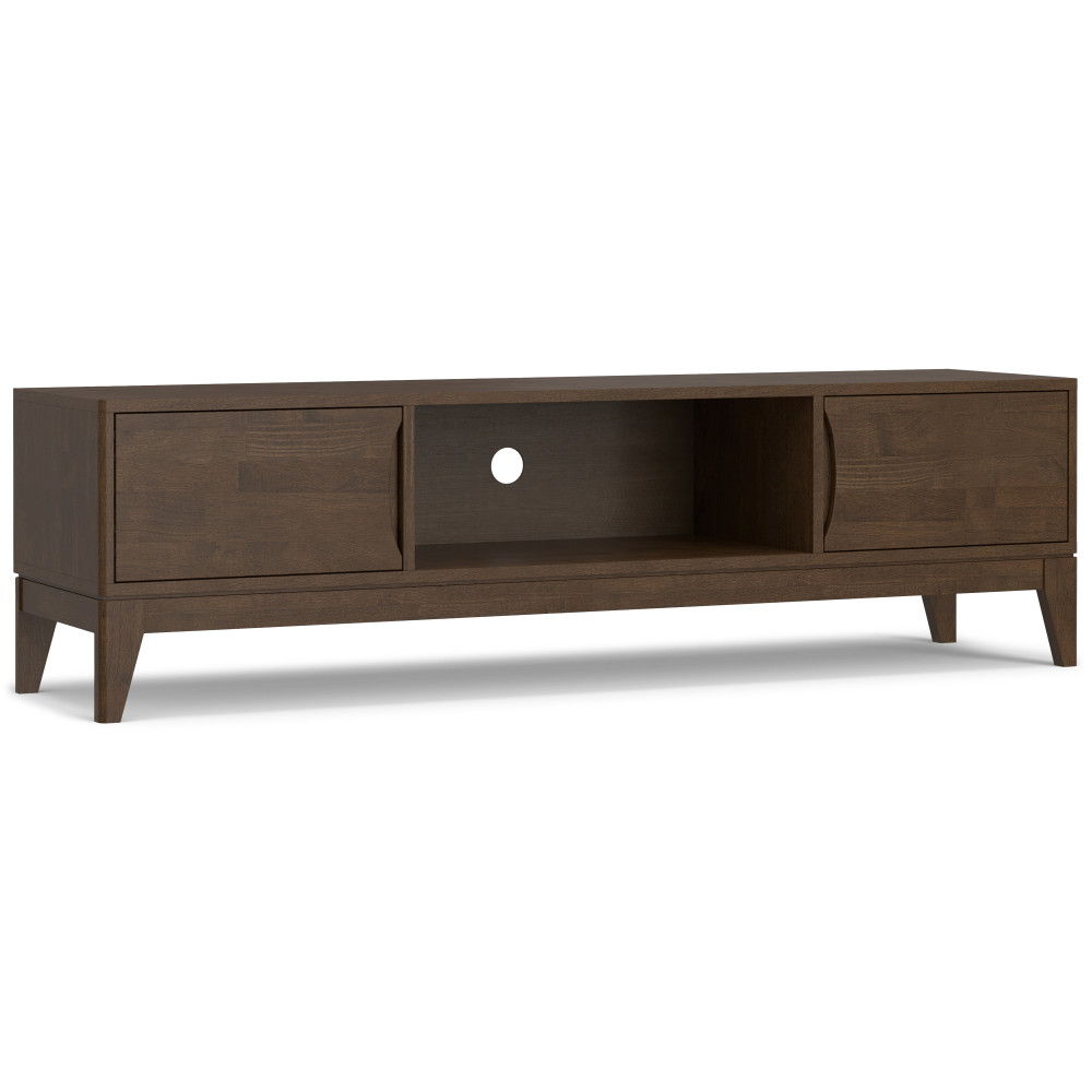 Harper - Low TV Media Stand - Walnut Brown Simpli-Home