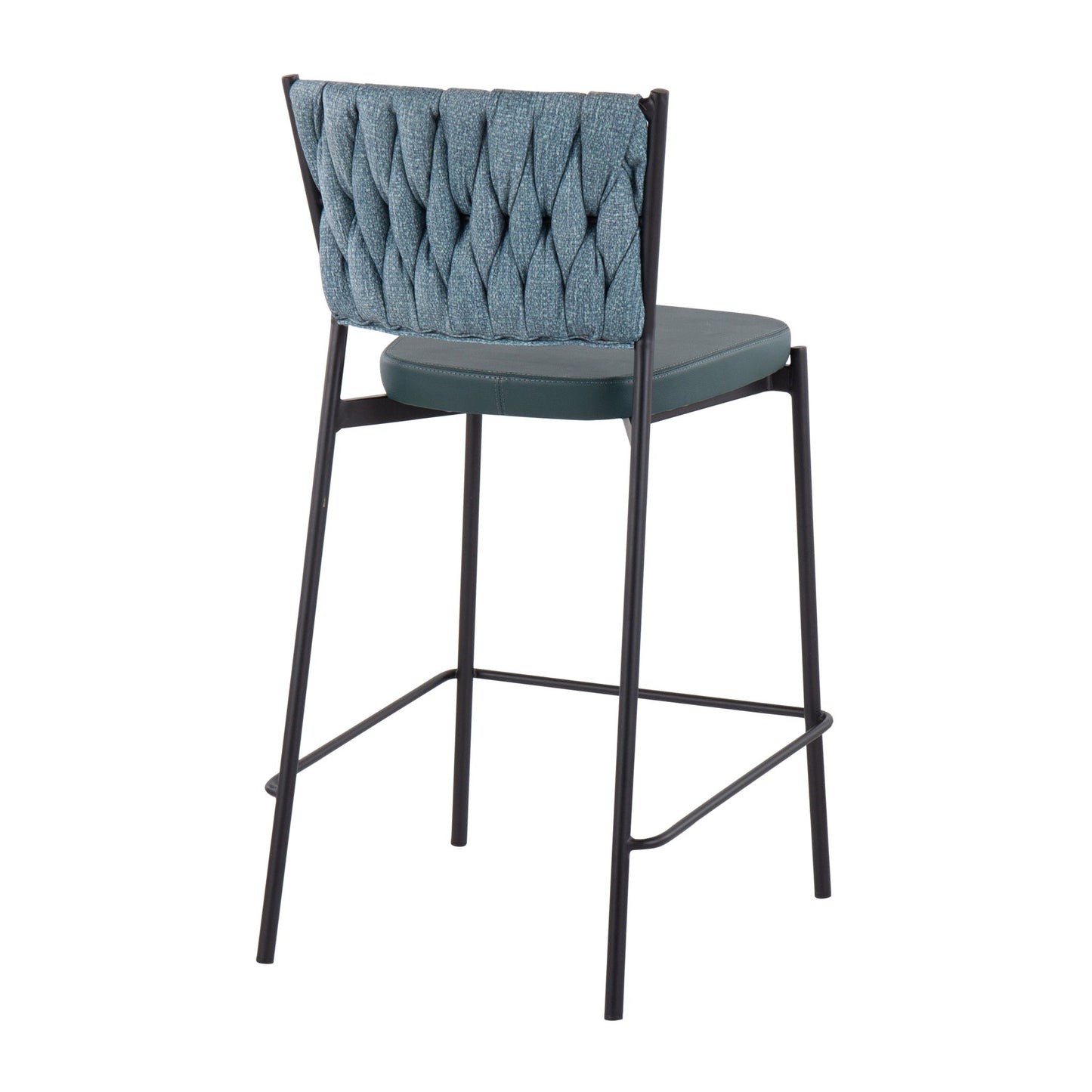 Tania - Braided Contemporary Counter Stool (Set of 2) Lumi Source