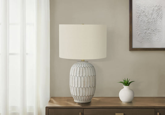 Table Lamp, Lighting, Transitional - Cream 8th Street