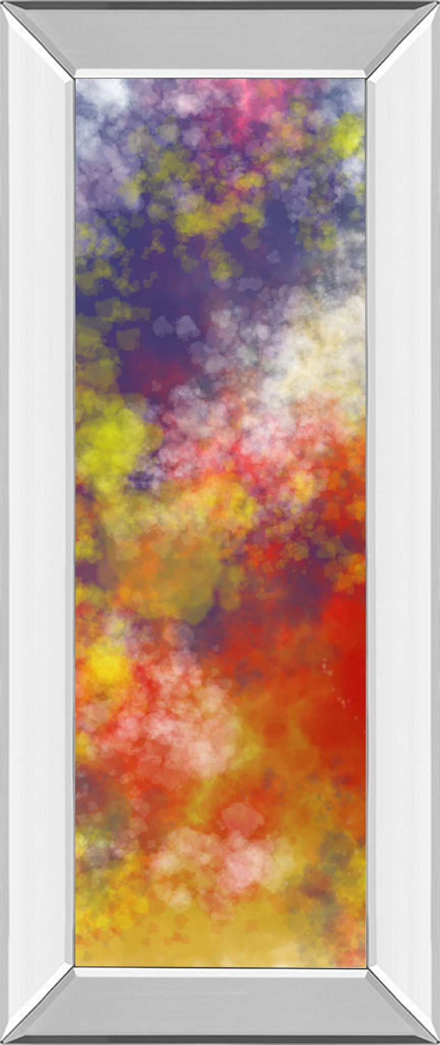 Vapor I. A By Jason Johnson - Mirror Framed Print Wall Art - Red Classy Art