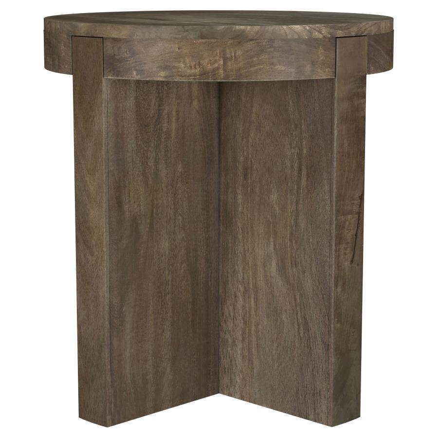 Kinkaid - Round Solid Mango Wood Table Coaster Fine Furniture