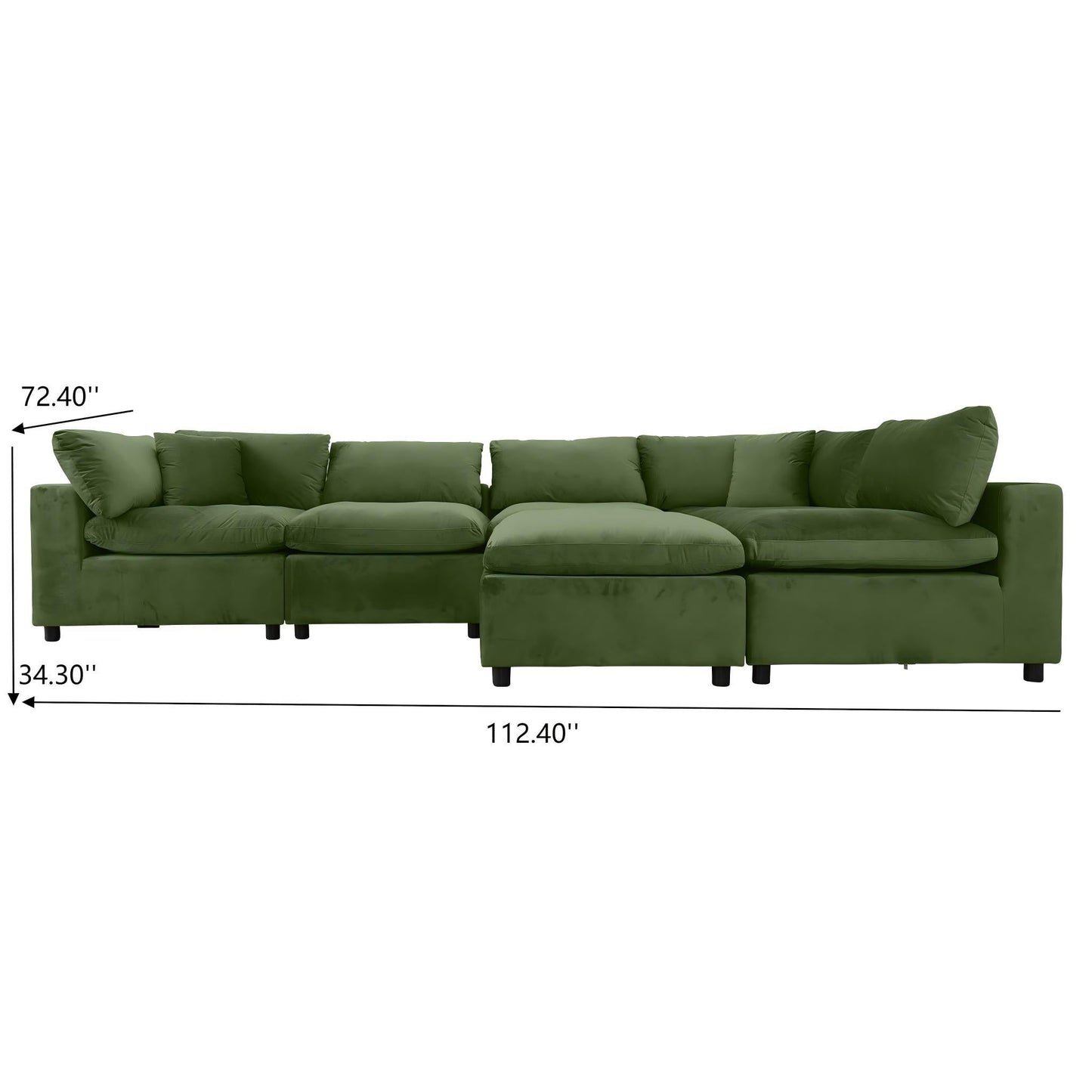 Hayward - Oversized Modular Sectional Sofa Ashcroft Furniture