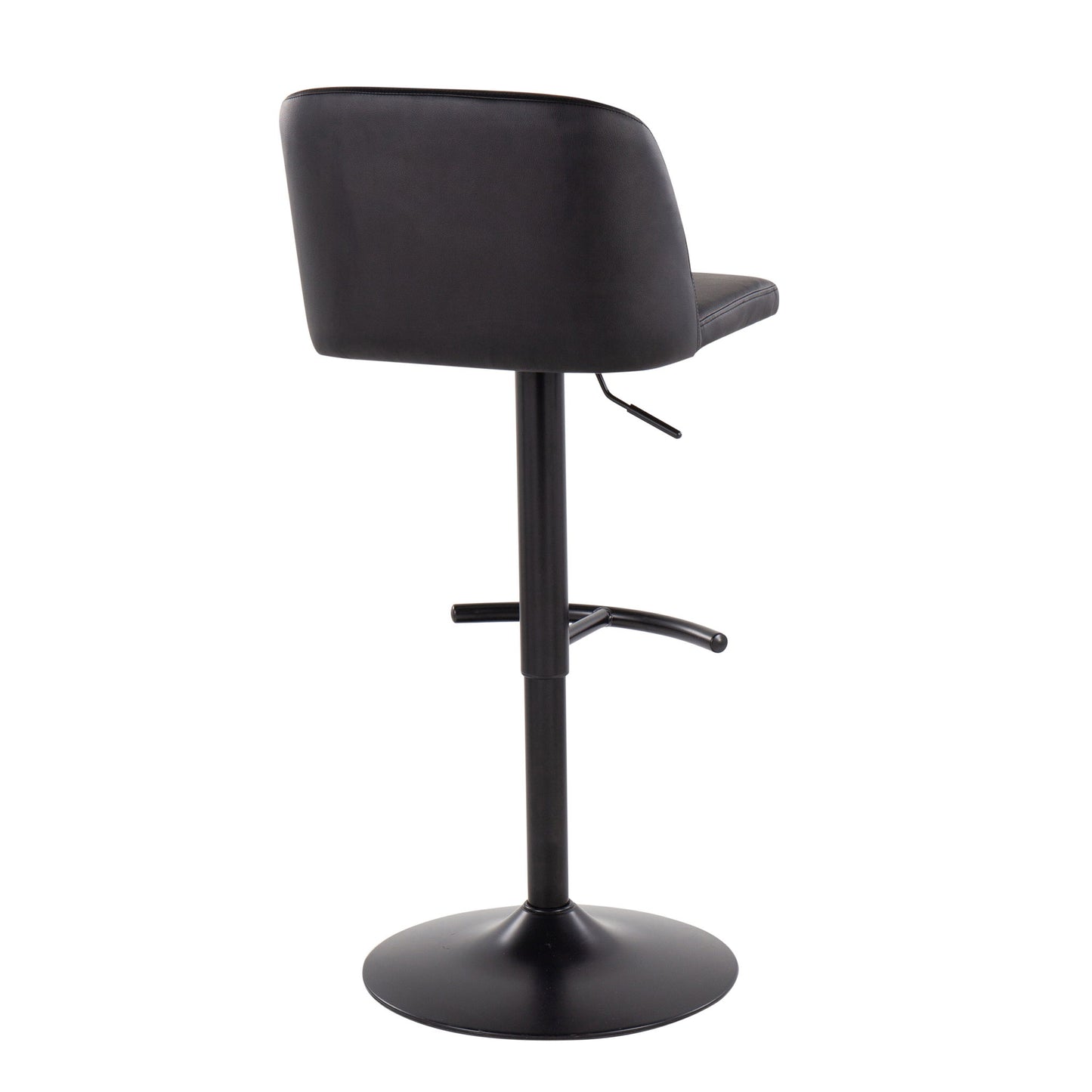 Toriano - Contemporary Adjustable Bar Stool With Rounded T Footrest (Set of 2) Lumi Source