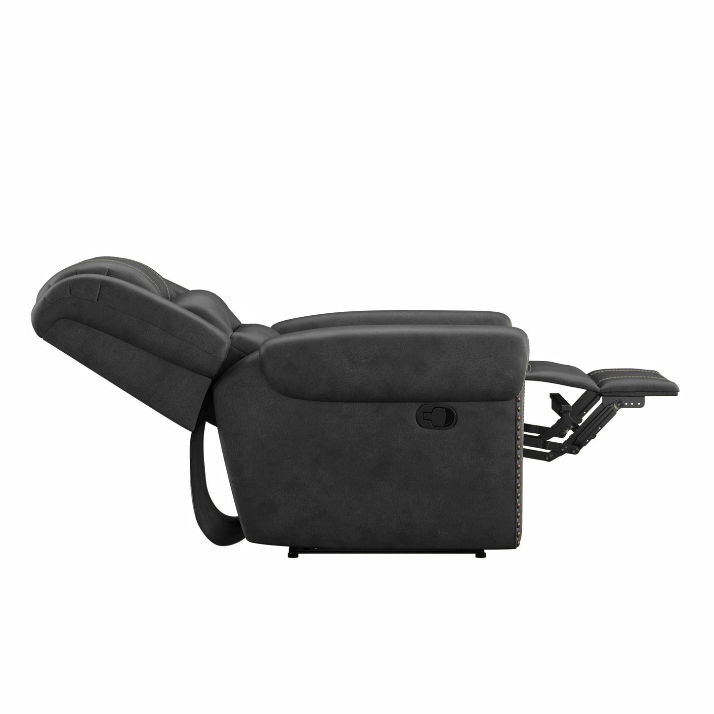 Ferrar - Reclining Console Loveseat - Gray Emerald Home