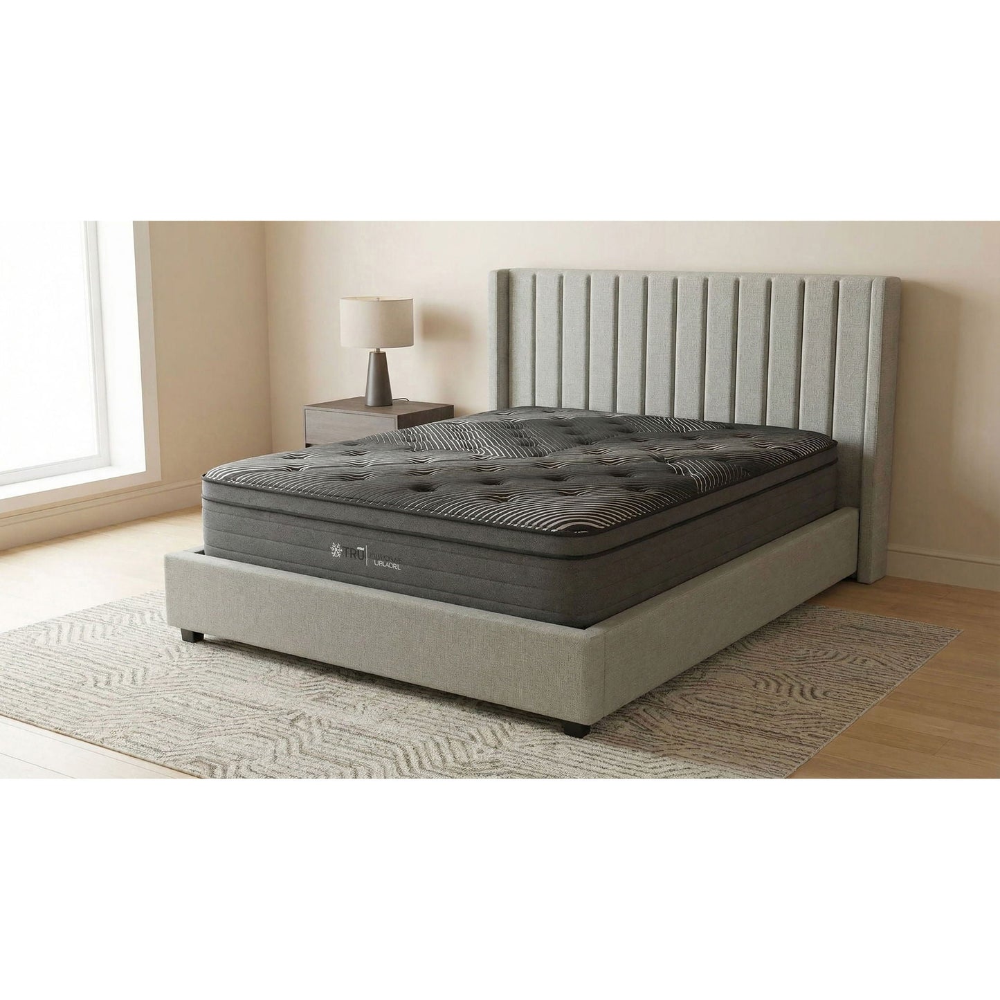 Starrett Black - 15" Euro Top Hybrid Mattress With Cooling Foam And Wrapped Coils Furniture Max