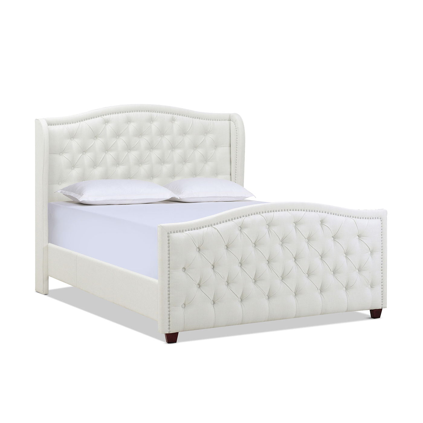 Marcella - Upholstered Shelter Headboard Bed Set Jennifer Taylor Home