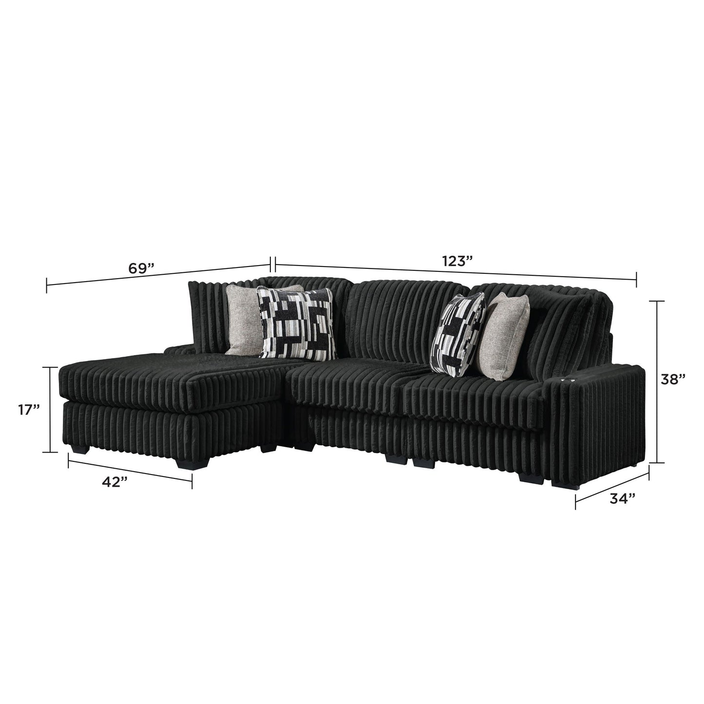 Puffy - Living Room Sectional Matrix Furniture Group