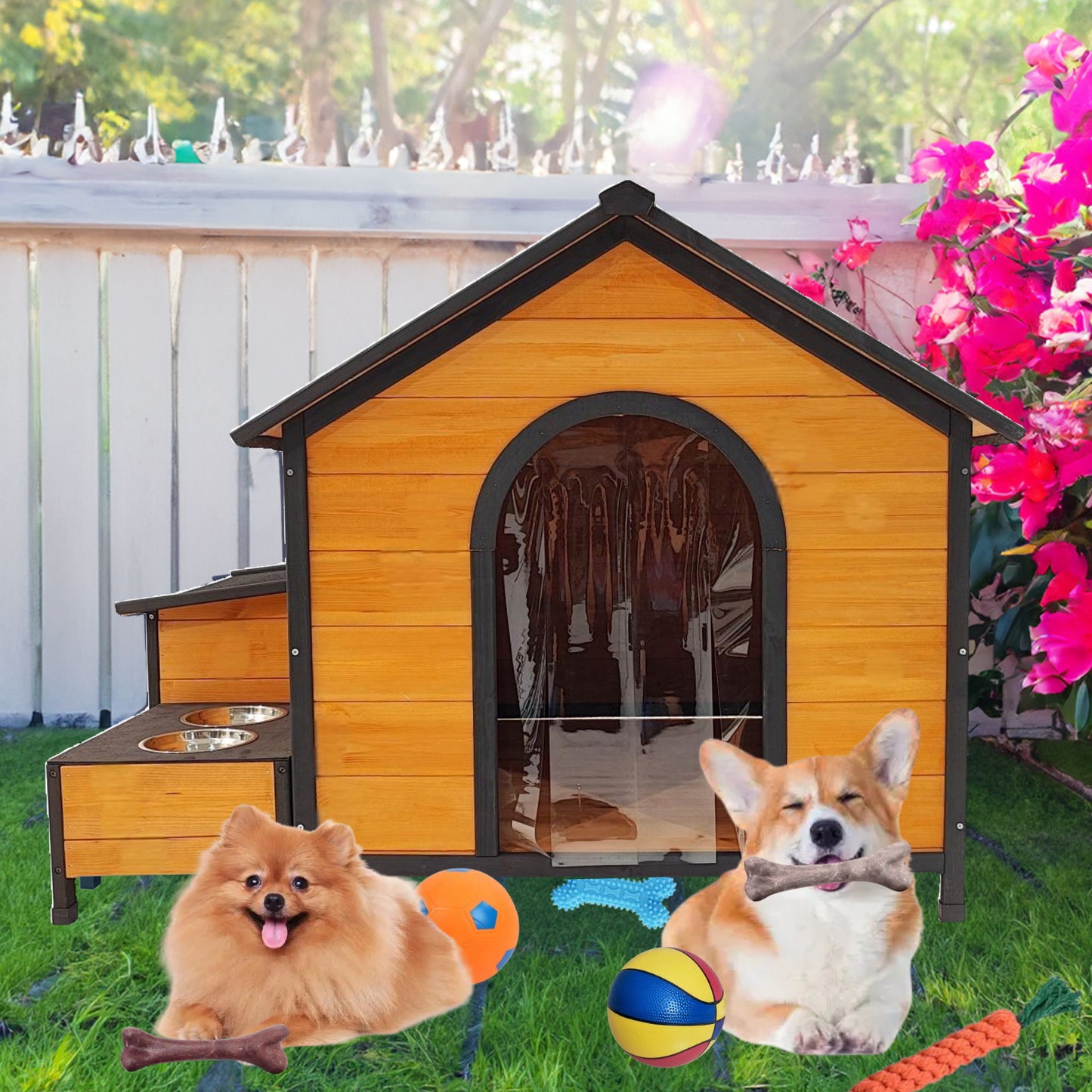 Xpt088 Wearable And Strong Dog House For Playground - Natural Daily Nest