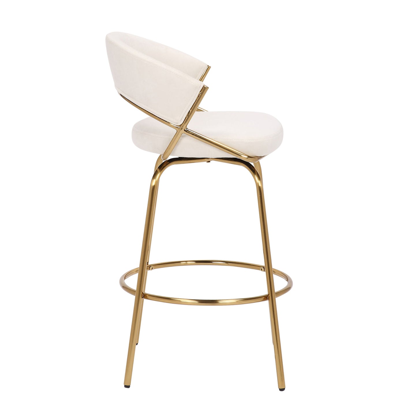 Jie - Glam Fixed Height Counter Stool (Set of 2) Lumi Source