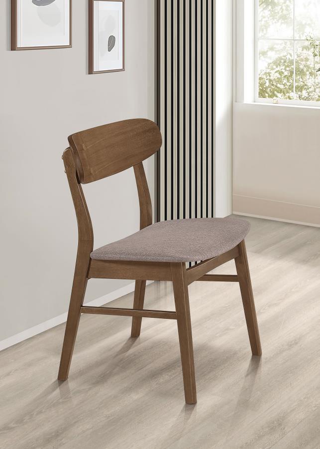 Dortch - Dining Side Chair (Set of 2) - Walnut And Brown Coaster Fine Furniture