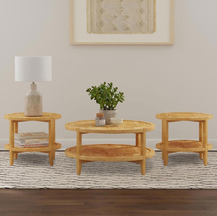 Camillo - Round Coffee And End Table Set Coaster Fine Furniture