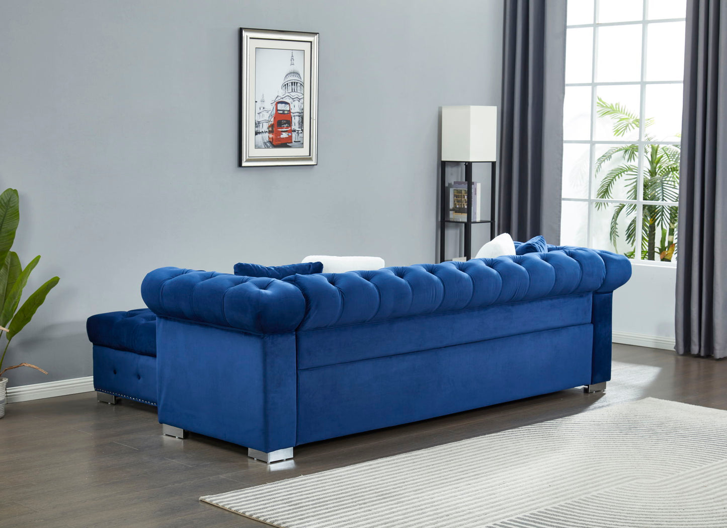 4 Seater Oversized L Shaped Reversible Sectional Sofa Home Essentials