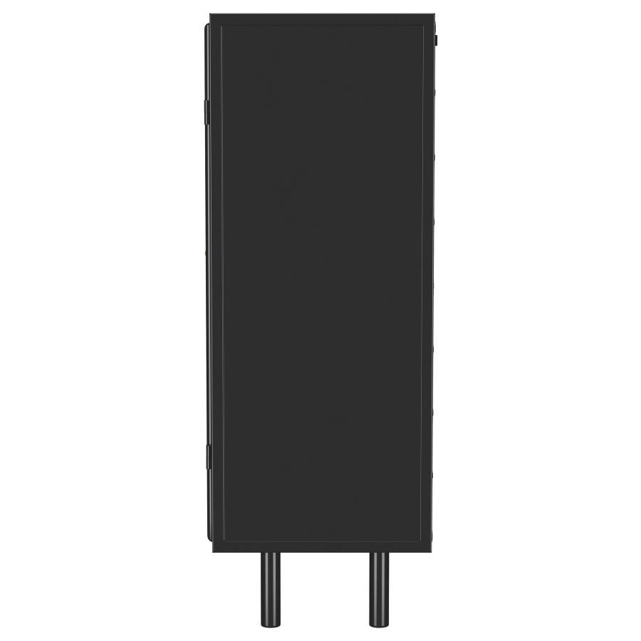 Dalia - 2 Door Accent Storage Cabinet With Shelving - Black Coaster Fine Furniture