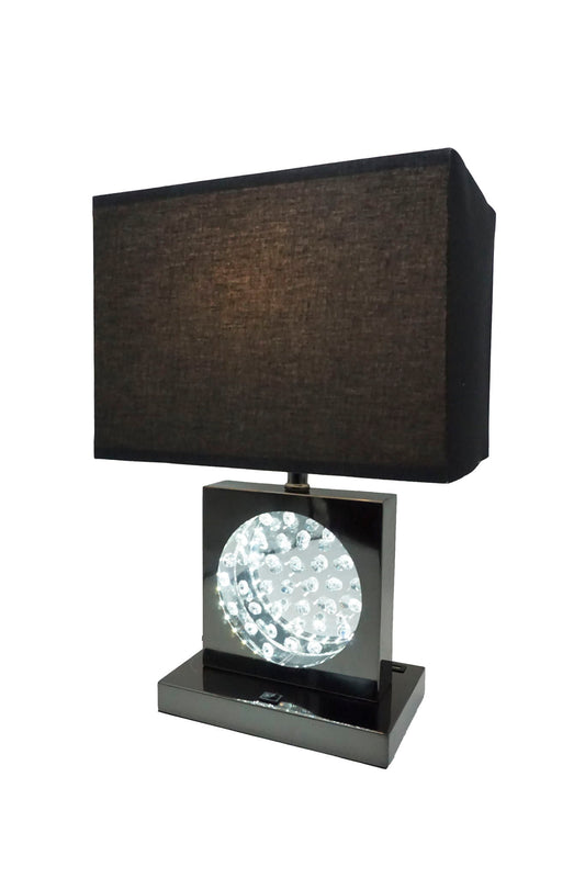 Table Lamp - Black Nickel Crown Mark