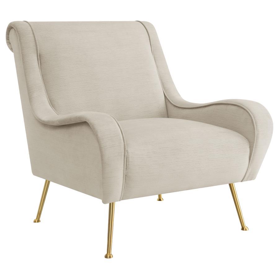 Ricci - Upholstered Saddle Arm Accent Chair Coaster Fine Furniture