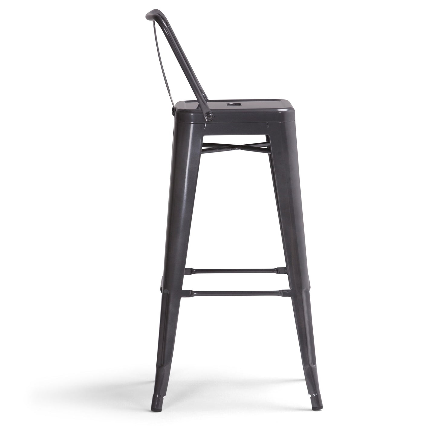 Rayne - Curved Back Metal Stool (Set of 2) Simpli-Home