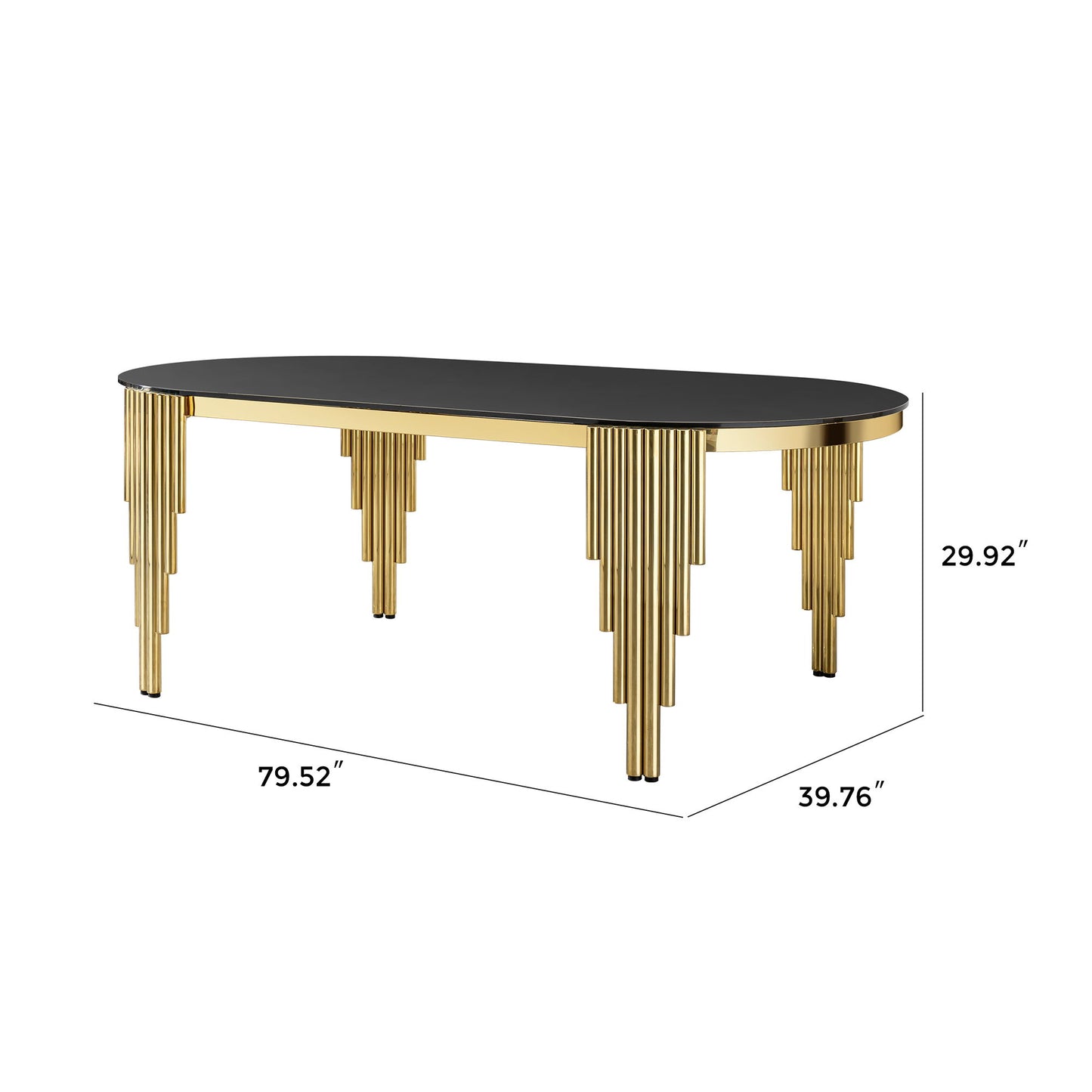 Oval Dining Table With Glass Top And Stainless Steel Base Home Essentials