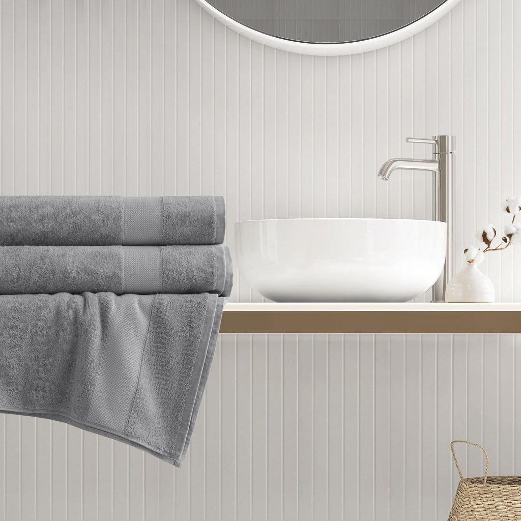 Premium Turkish Cotton 500GSM Plush 2 Piece XL Towel Set - Charcoal Super Listing