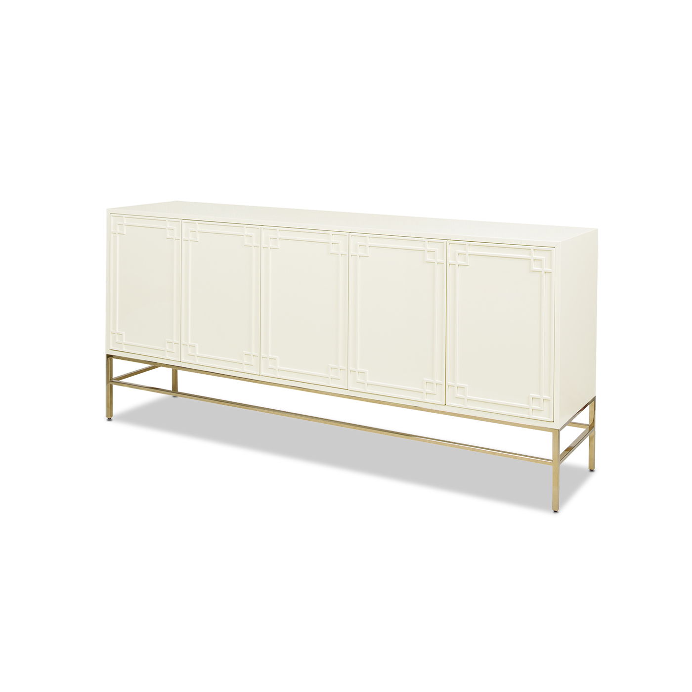 Gemini - Sideboard Storage Buffet - White Birch Jennifer Taylor Home
