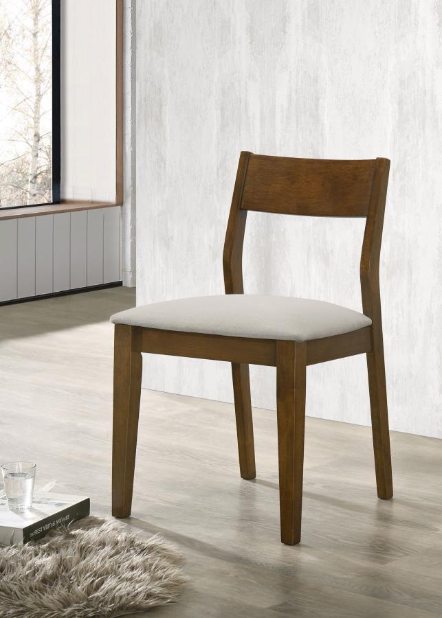 Almonte - Dining Chair Upholstered Seat (Set of 2) - Dark Brown Coaster Fine Furniture