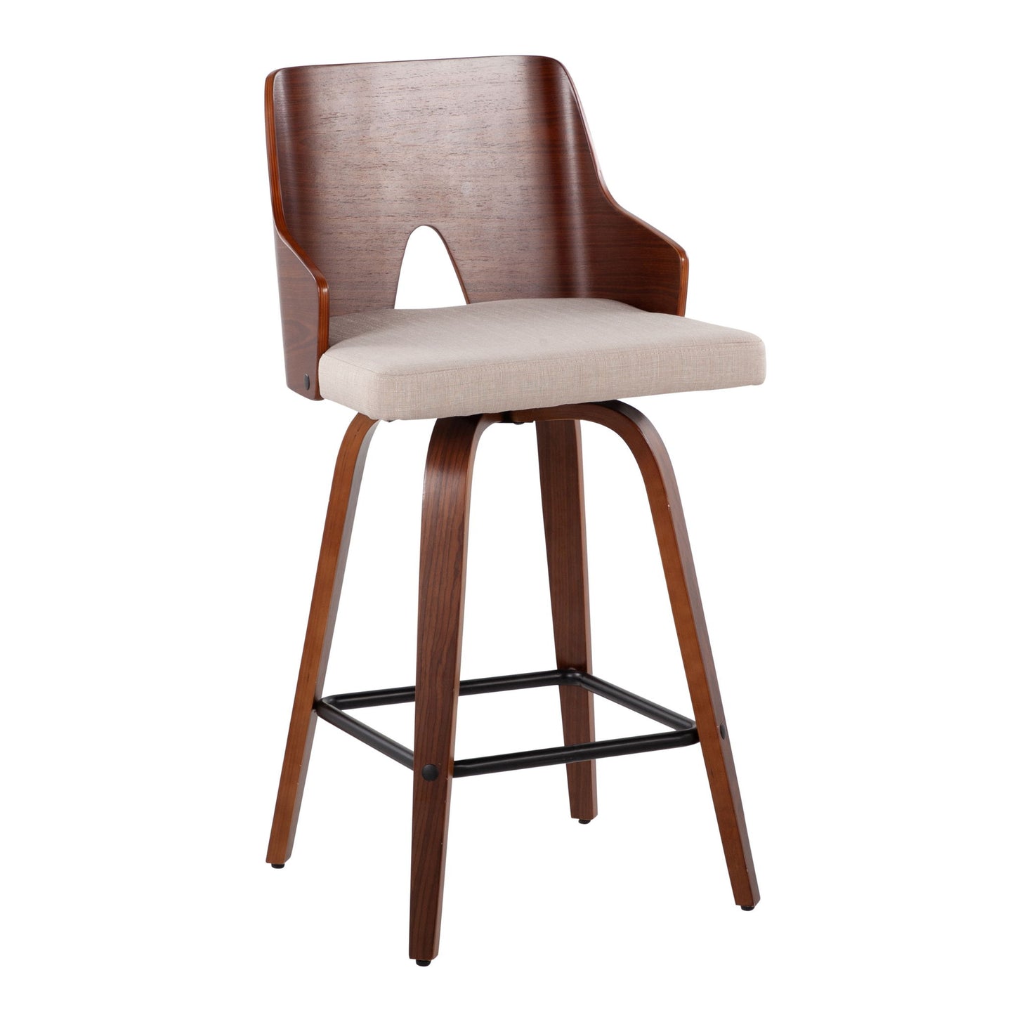 Ariana - Mid Century Modern Counter Stool (Set of 2) Lumi Source