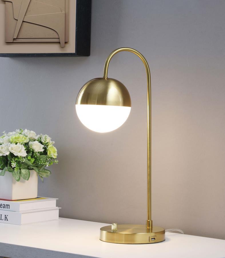 Merrick - Spherical Arched Bedside Table Lamp - Gold Coaster Fine Furniture