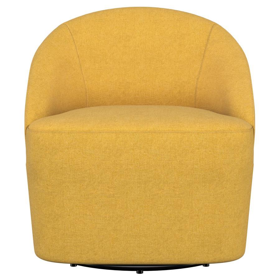 Leon - Upholstered Barrel Accent Swivel Chair Coaster Fine Furniture