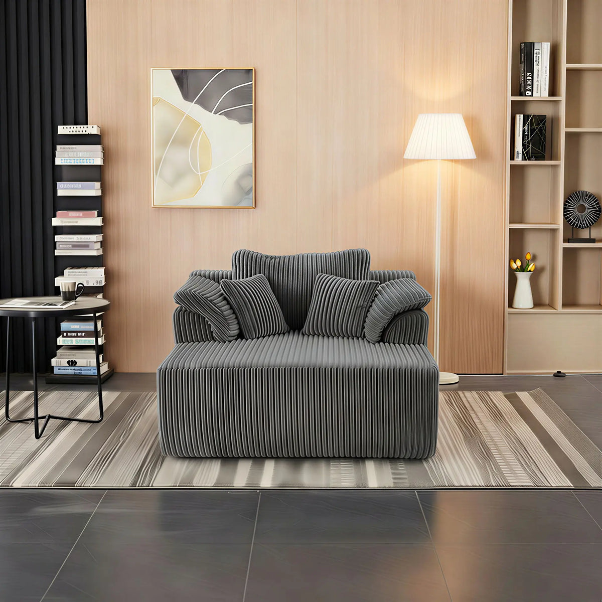 Chaise Lounge Chair, Deep Seat Sleeper Couch For Living Room Home Essentials