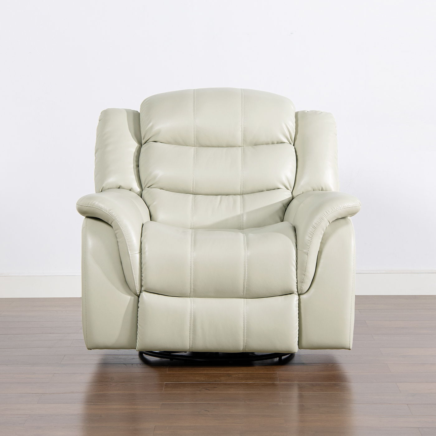 Rover - Swivel Glider Push Back Manual Recliner Arm Chair - Parchment Cream Off-White Jennifer Taylor Home