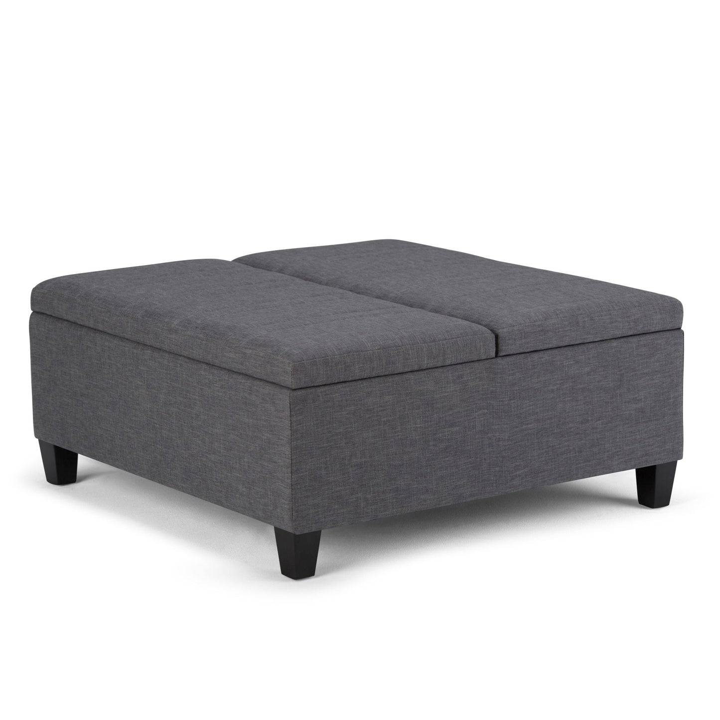 Ellis - Coffee Table Storage Ottoman Contemporary Design Simpli-Home