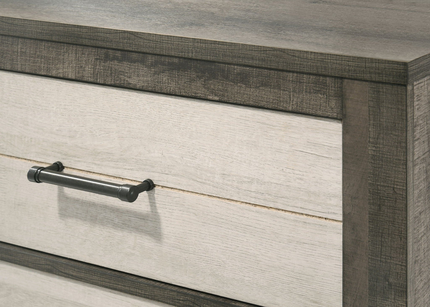 Rhett - Nightstand - Chalk / Gray Crown Mark