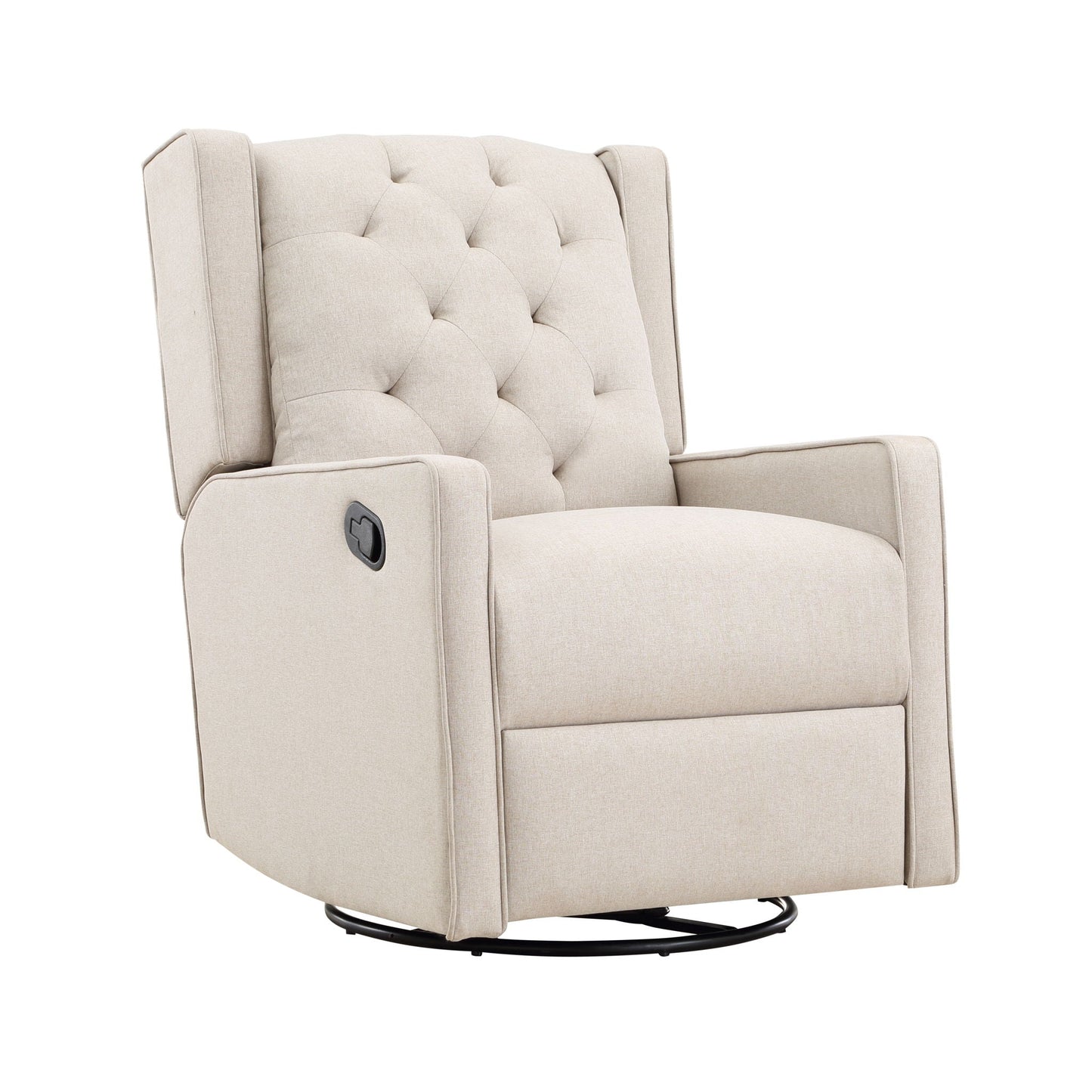Milah - Gliding Swivel Recliner Tufted Suite Bebe