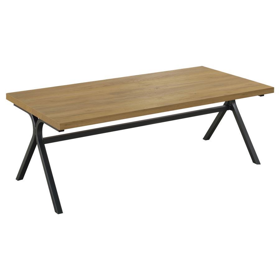Colmar - 3 Piece Engineered Wood Coffee Table Set - Golden Oak CoasterEssence