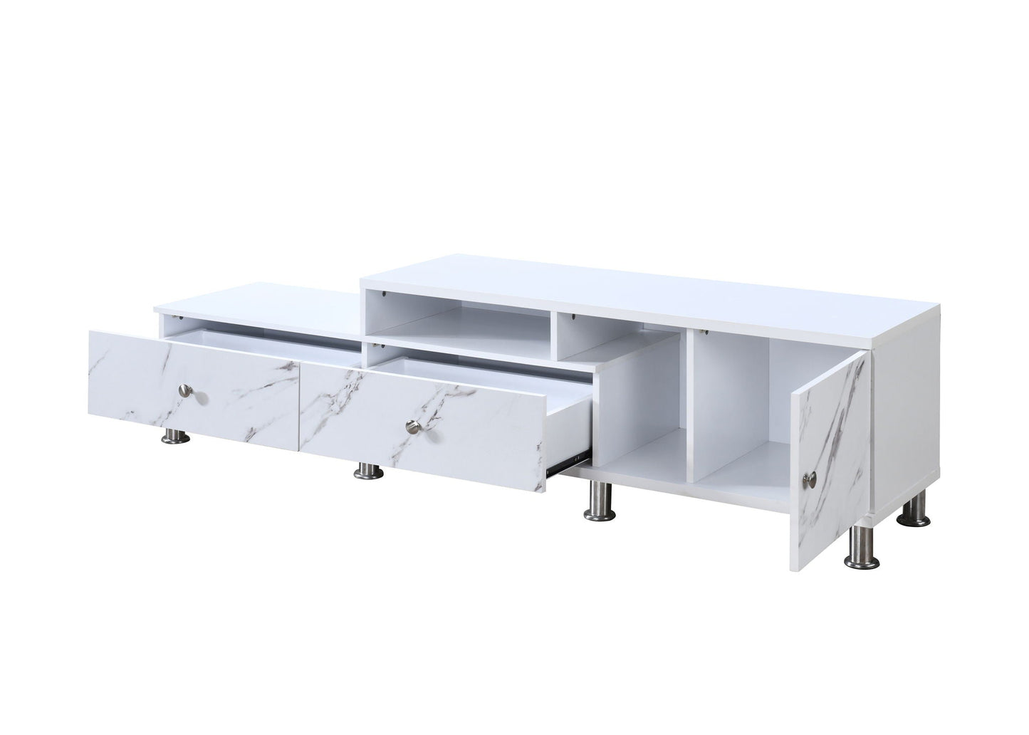 Tessa - TV Stand - White Crown Mark