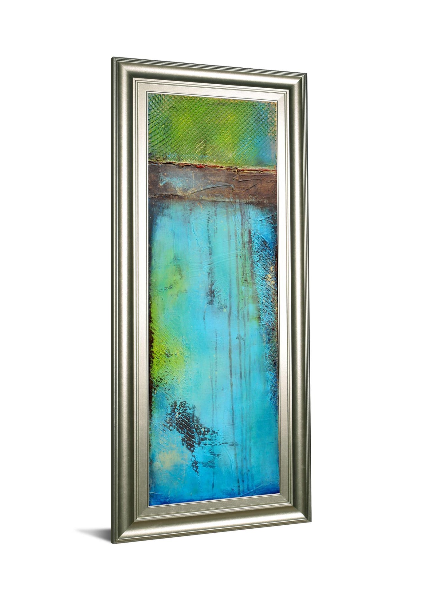 Fisher Island Il By Erin Ashley - Framed Print Wall Art - Blue Classy Art