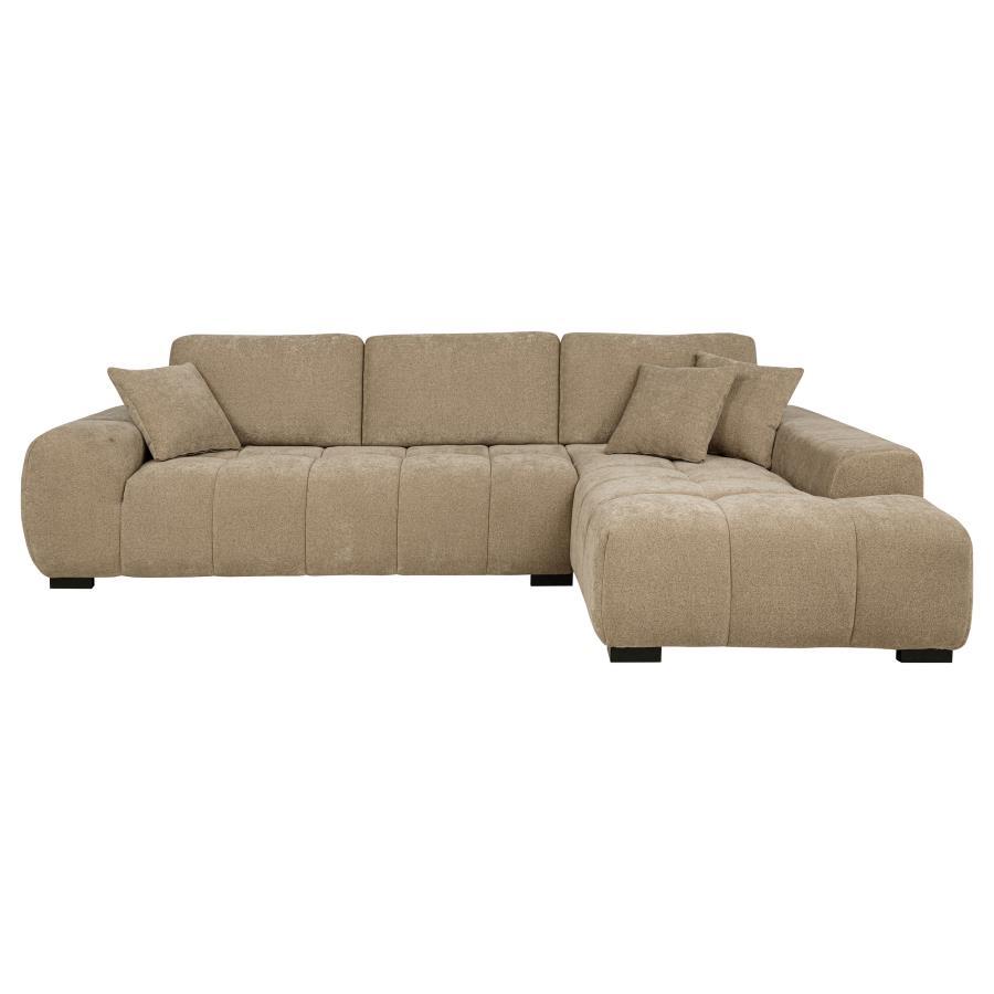 Octavia - Upholstered Sectional Chaise Sofa Coaster Fine Furniture