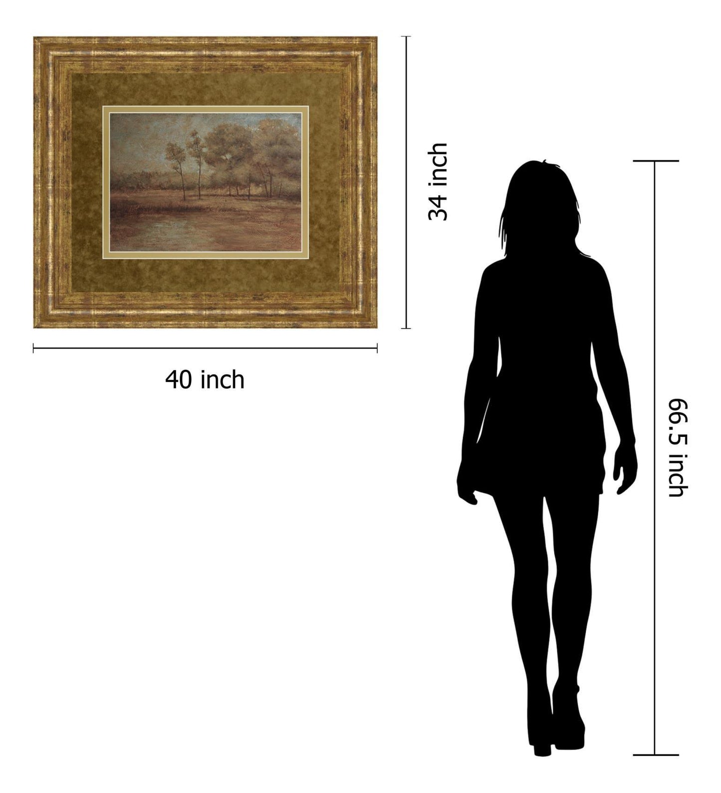 Woodland Solitude By Veronica Faust - Framed Print Wall Art - Dark Brown Classy Living