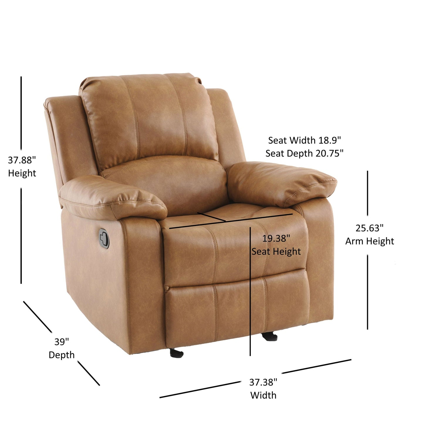 Charlotte - Glider Recliner With Classic Style Home Essentials